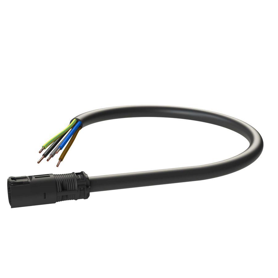 Patchkabel Male-open 0,3m 5G2,5 zwart Eca VVE=30