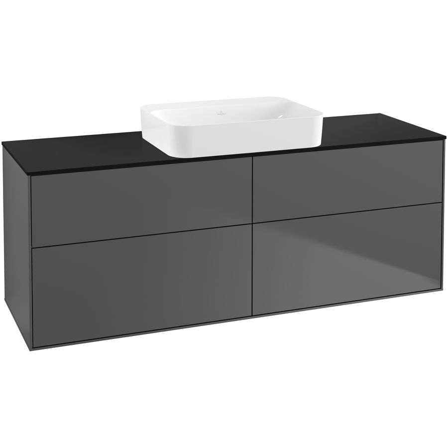Wastafelonderkast Finion 1600x603x501mm Antr. Matt Lacquer G73200GK
