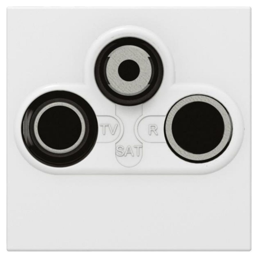 Contactdoos R/TV/SAT 2 modulen Mosaic