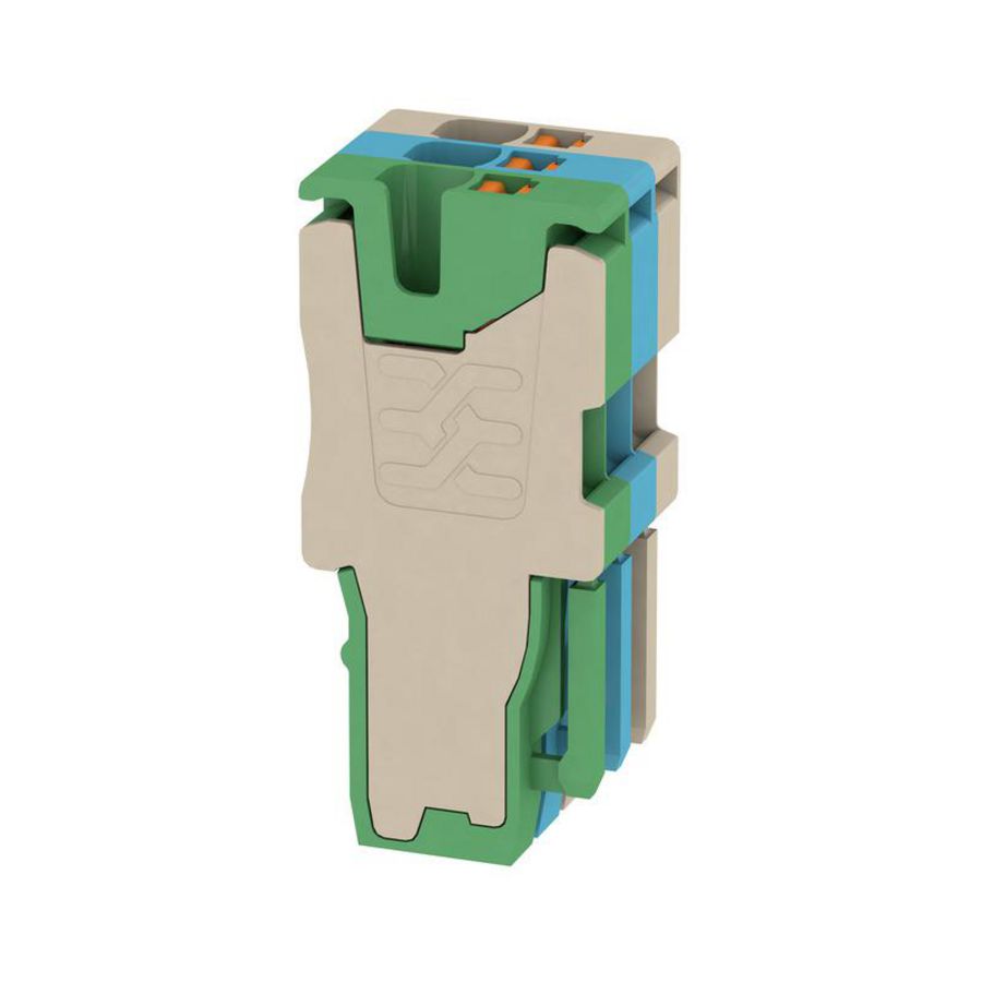 Plug d.beige bl. groen 1.5mm² 17.5A 50 2482460000 VVE=25