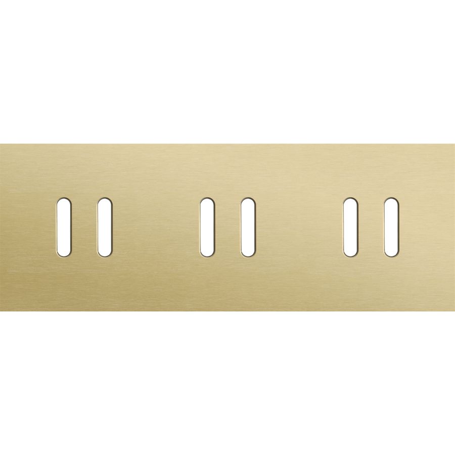 Drievoudige afdekpl. horizontaal 71mm centerafstand drie twe