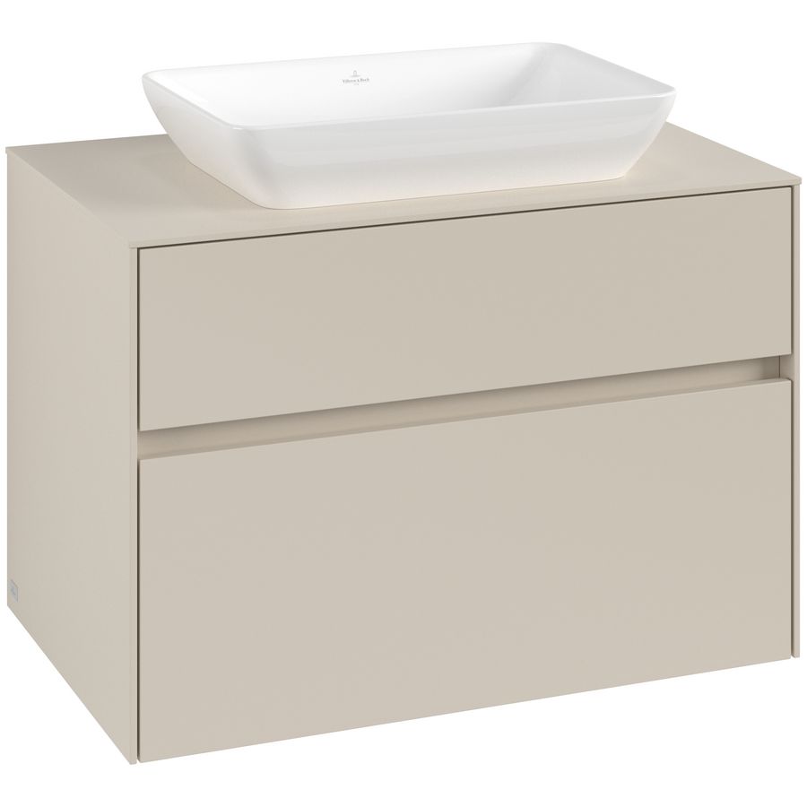 Wastafelonderkast Collaro 800x548x500mm Cashmere Grey C10800VN