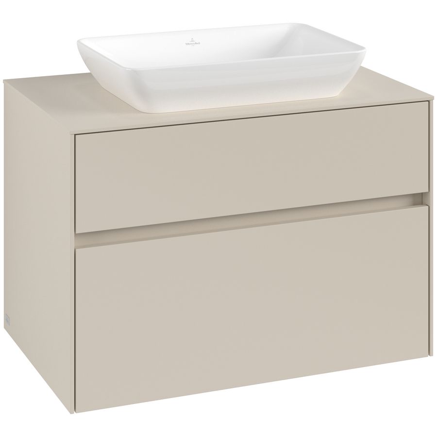 Wastafelonderkast Collaro 800x548x500mm Cashmere Grey C108B0VN