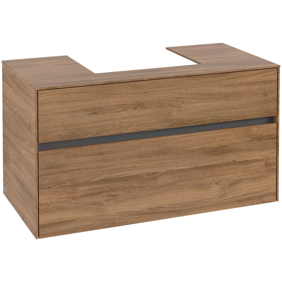 Wastafelonderkast Collaro 1000x548x500mm Oak Kansas C01600RH