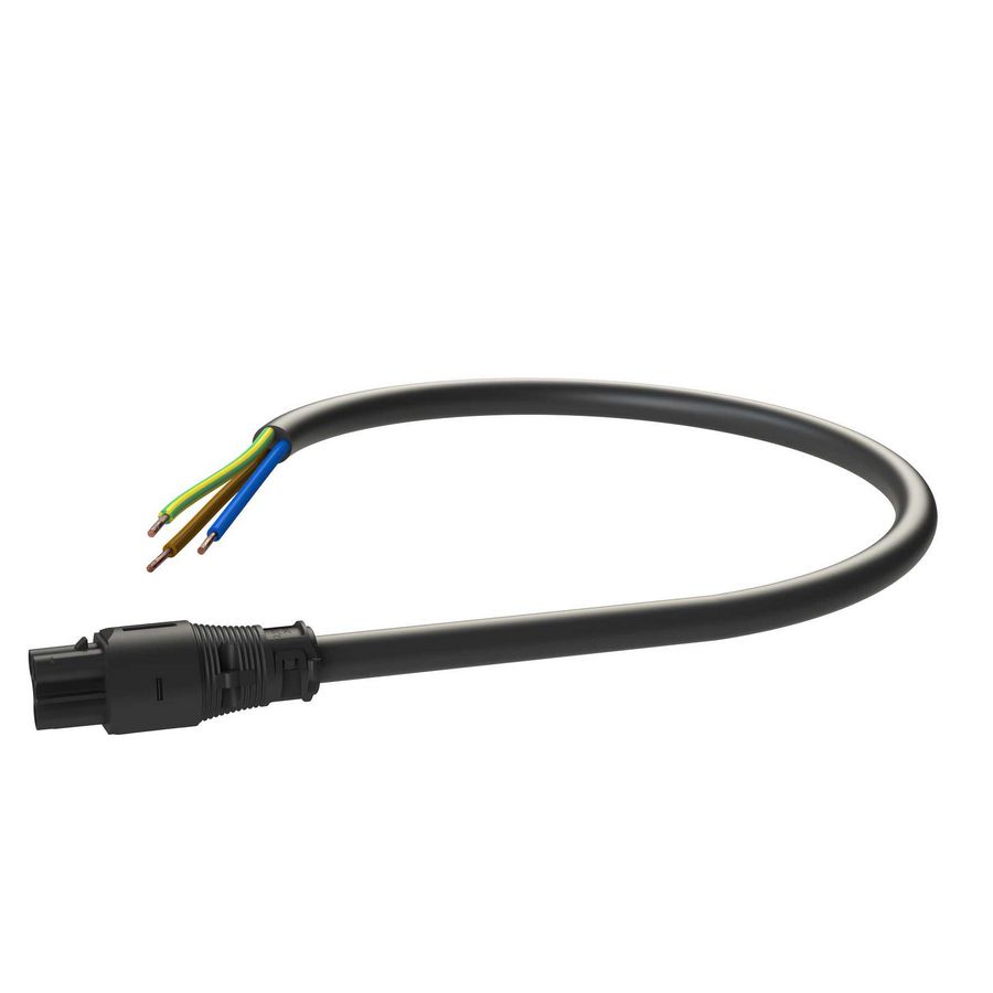 Patchkabel Female-open 0,3m 3G2,5 zwart Eca VVE=10