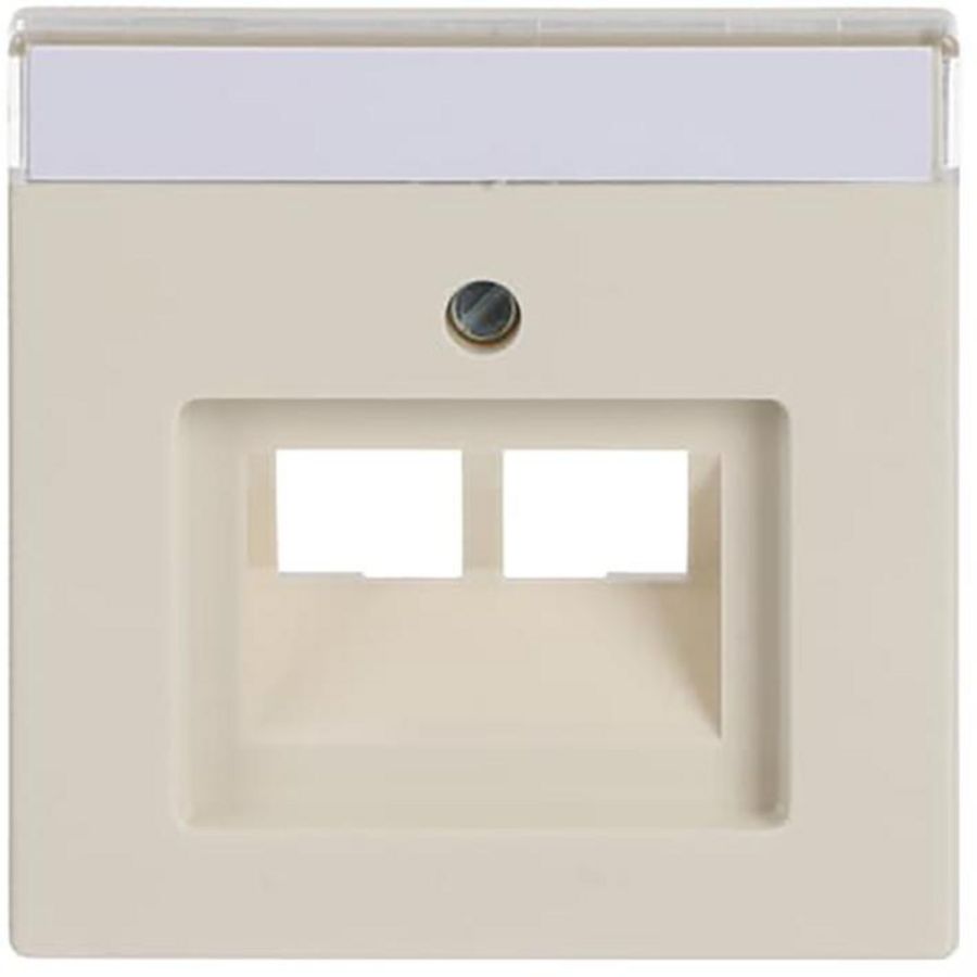 Centraalplaat afd v datadoos 2 x RJ45 s-ivoorwit