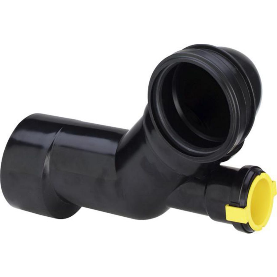 Afvoerhulpstuk DN 100/90/50 kunststof/zwart VVE=2