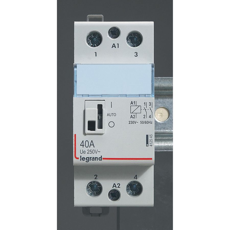 Relais manuele bediening 2NO 40A 24VAC