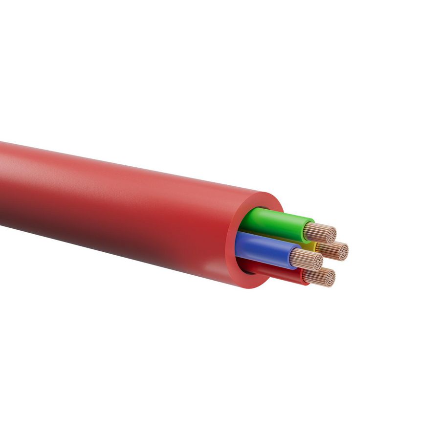 Haspel a 500m. Brandmeldkabel B2ca-s1a,d0,a14x0,8mm rood