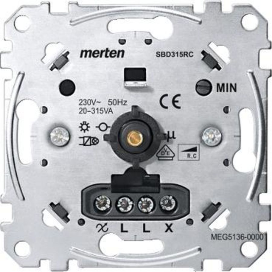 Draaidimmer voor capacitieve last 20-315 W