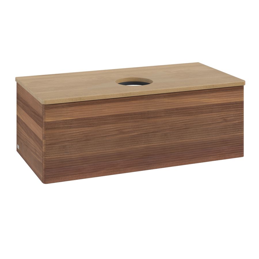 Wastafelonderkast Antao 1000x360x500mm Warm Walnut L31111HM