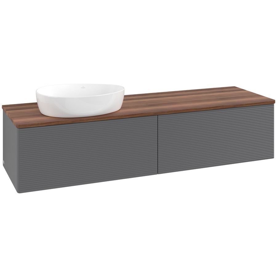 Wastafelonderkast Antao 1600x360x500mm Antr. Matt Lacquer K37112GK