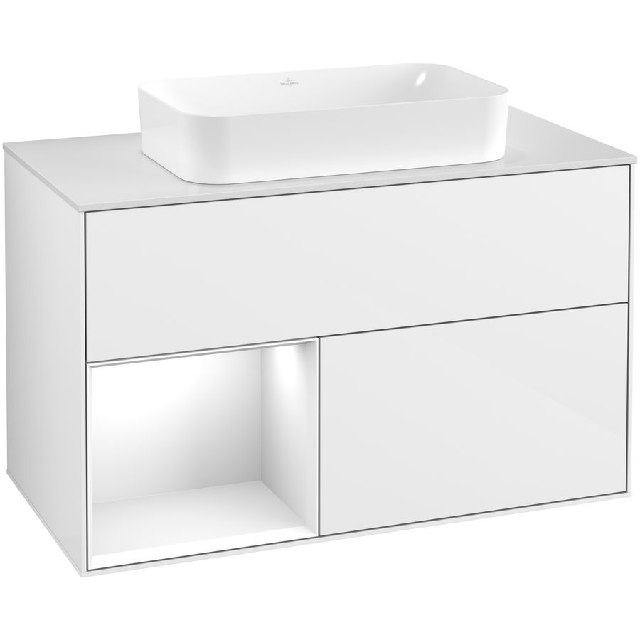 Wastafelonderkast Finion 1000x603x501mm G.White.L G651GFGF