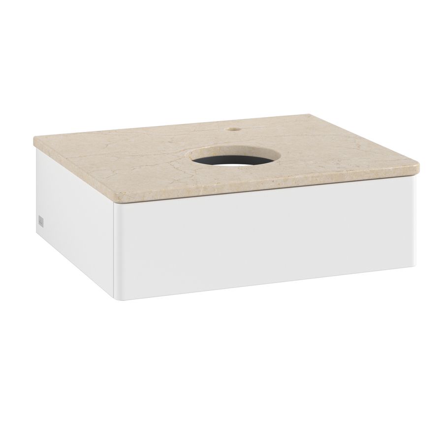 Wastafelonderkast Antao 600x190x500mm White Matt Lacquer K07053MT