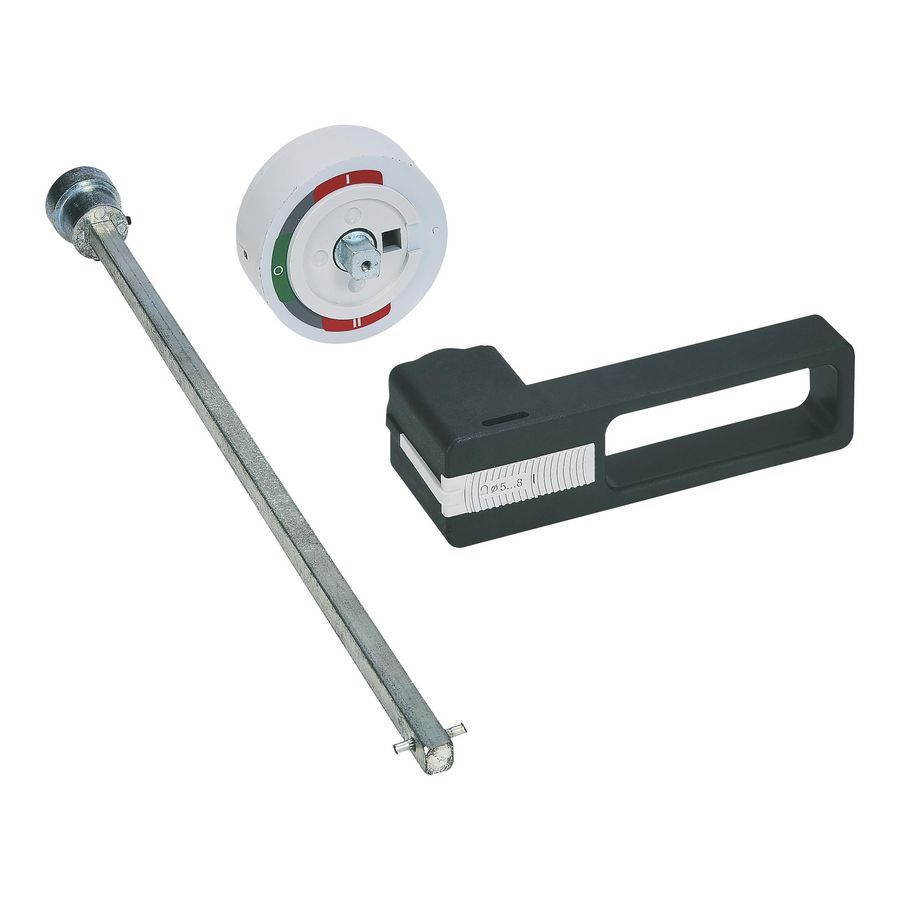 Doos a 8st. Handgreep buitenbedien. zwart IP55 scheidings/br
