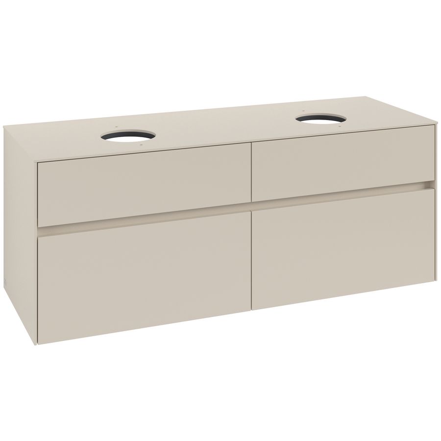 Wastafelonderkast Collaro 1400x548x500mm Cashmere Grey C04800VN