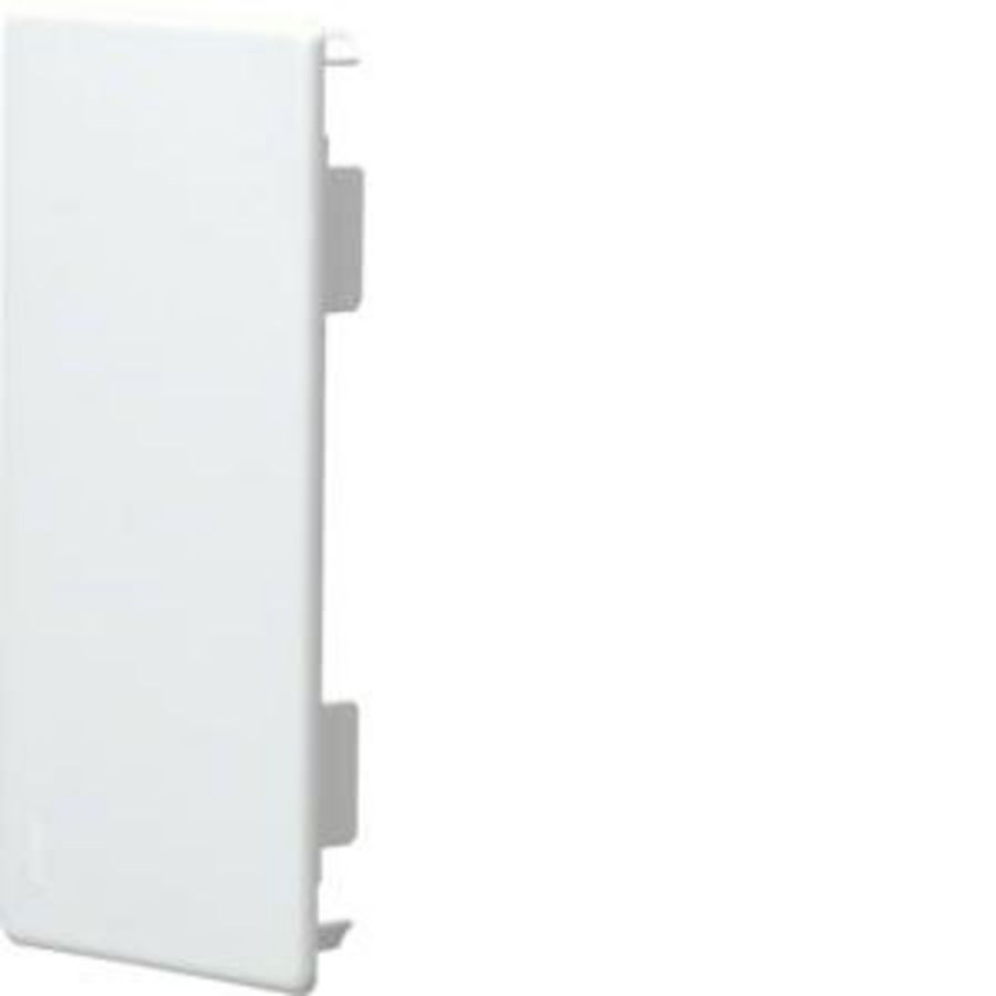 Eindplaat voor goot 60x130mm FB verkeerswit