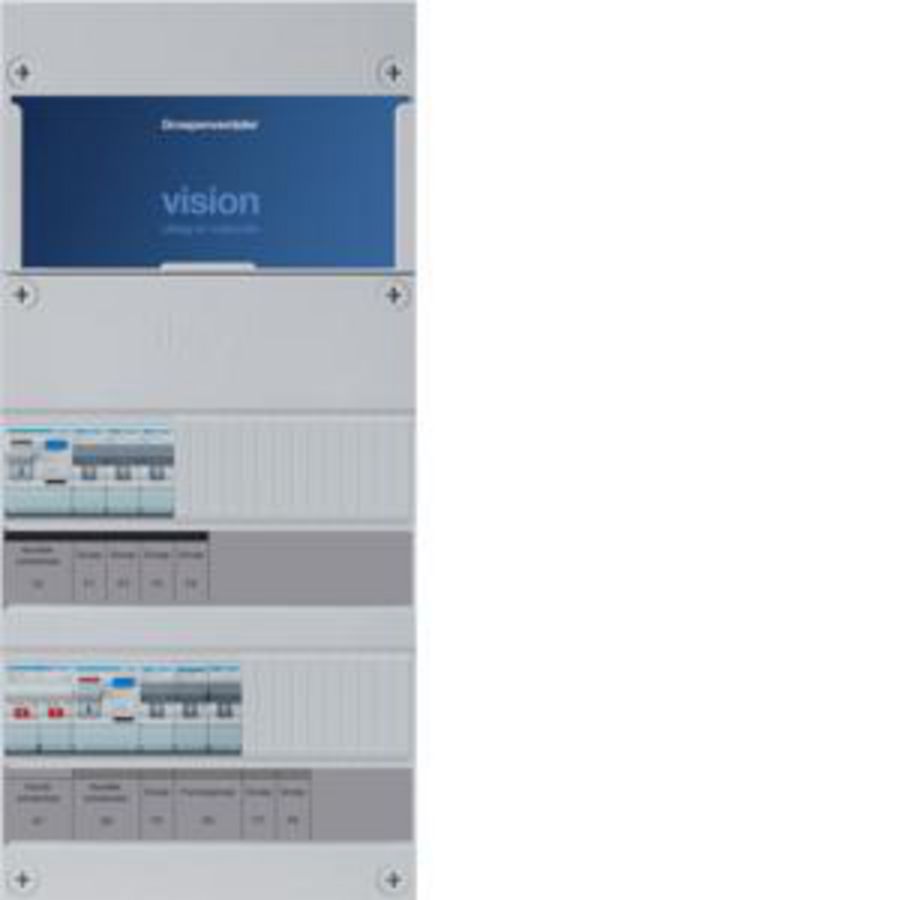 Groepenkast 4-groepenverdeler HS 2xALS 30mA +F 1-fase