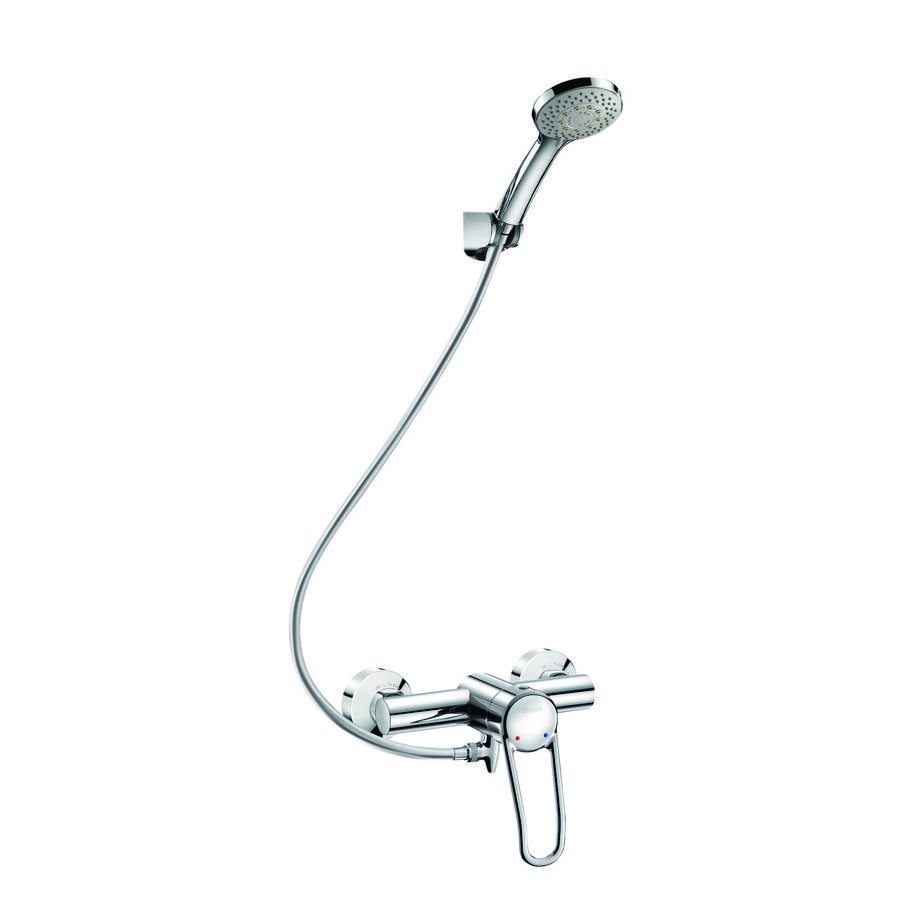 Doucheset met leegloop + 2739EP mengkraan S/C-koppeling