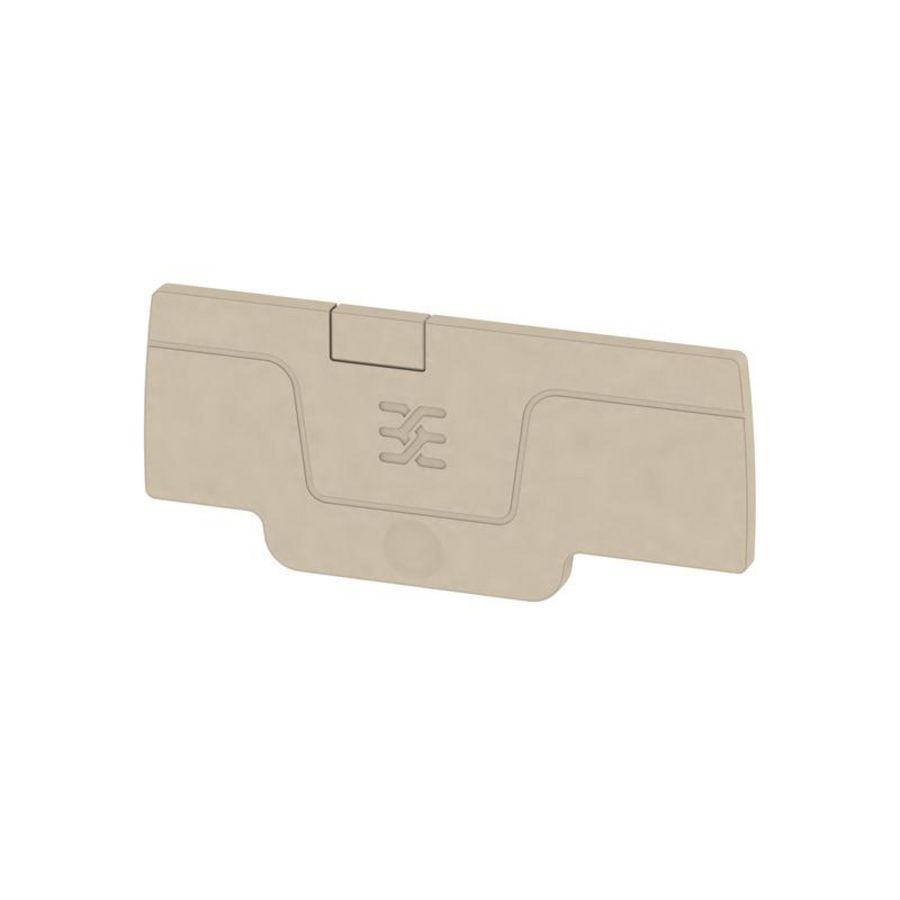 Afsluit- eindplaat d.beige h:59.61mm b:2.1mm V- VVE=50
