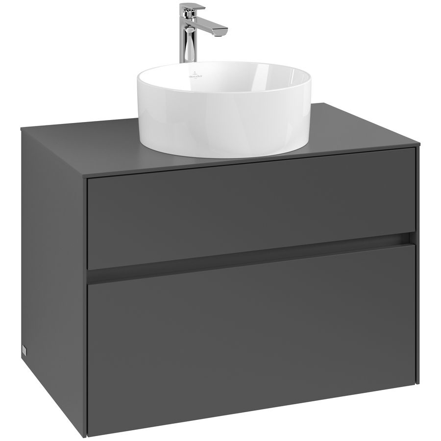 Wastafelonderkast Collaro 800x548x500mm Graphite C037B0VR