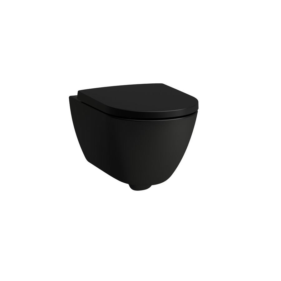Wandcloset PRO-X Advanced  rimless  diepspoel EasyFit 3.0 MZwart (excl. zitting)