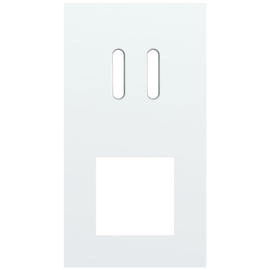 Afdekplaat 2-voud vertic. 71mm centerafst 154-56856