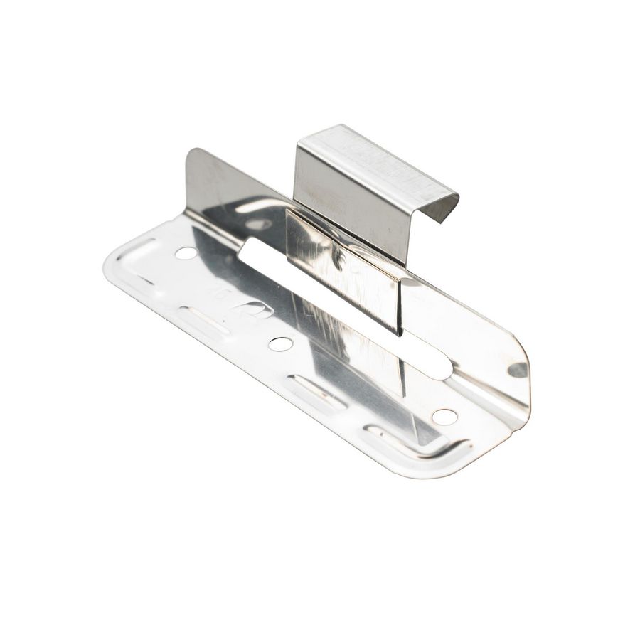 Schuifklang voor felsprofiel RVS 0,4mm 25mm hoog VVE=500