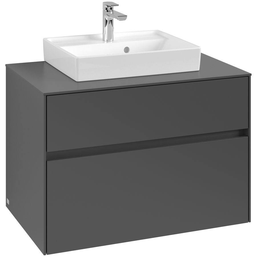 Wastafelonderkast Collaro 800x548x500mm Graphite C06900VR