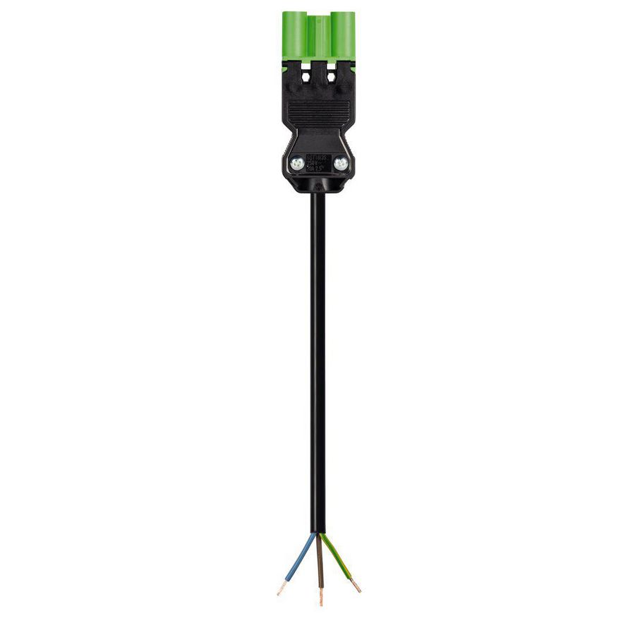 Aansluitsnoer GST18I3 male 1,5mm² 100cm B2CA groen VVE=50