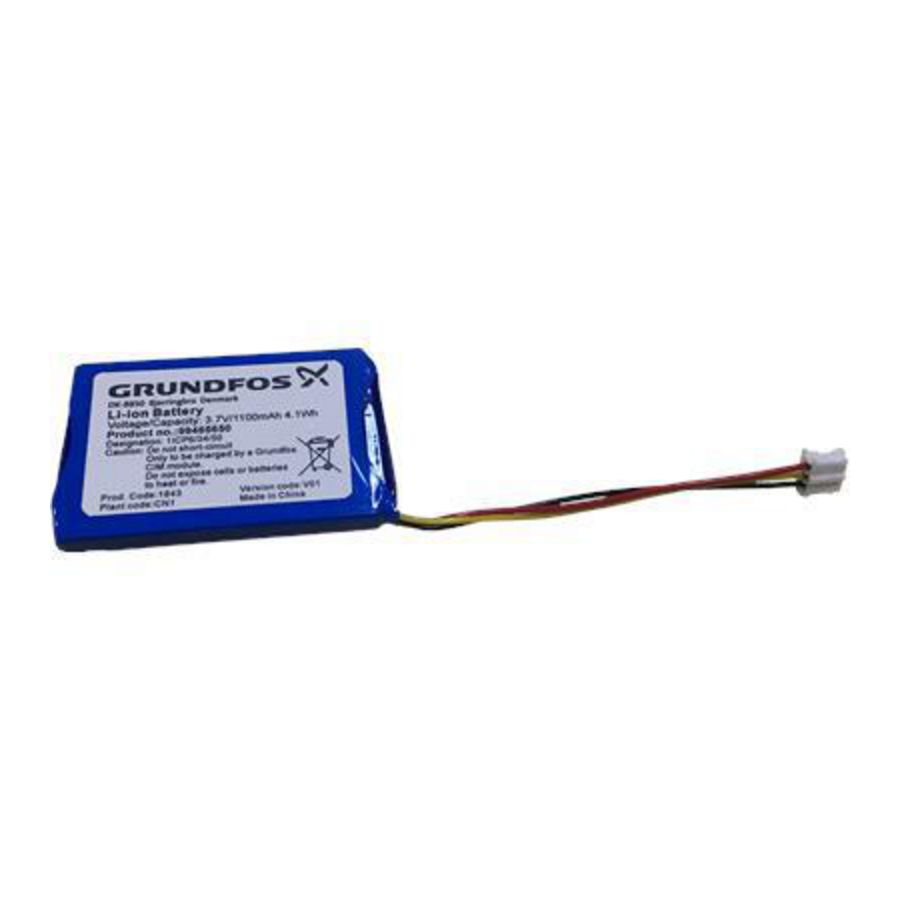 Battery , Lithium lon 3,7V 1100mAh cpl.