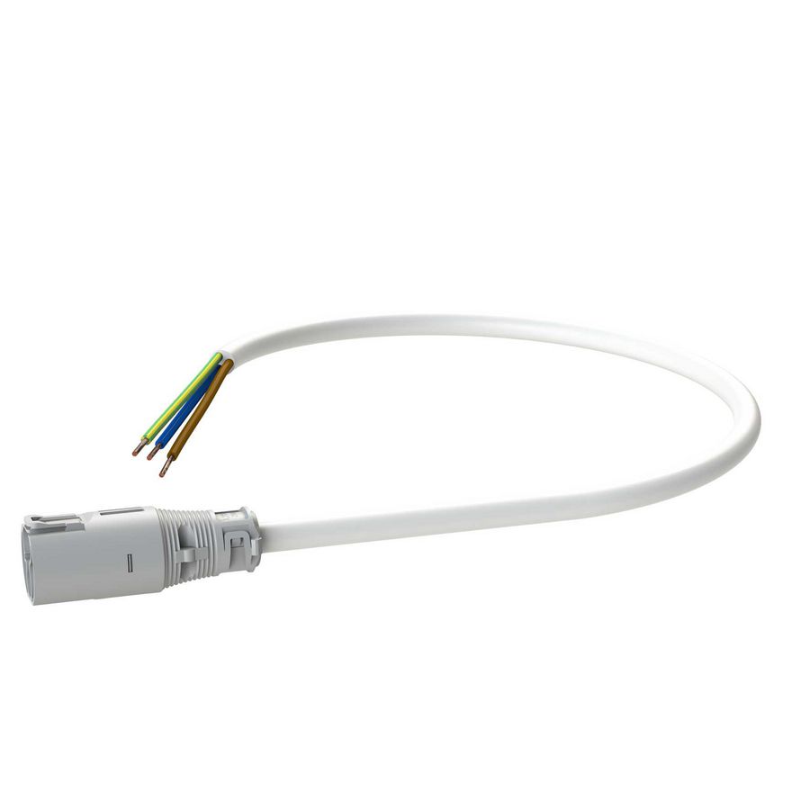 Patchkabel Female-open 0,3m 3G1,5 wit Eca VVE=10
