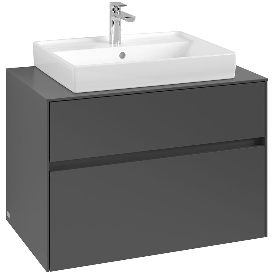 Wastafelonderkast Collaro 800x548x500mm Graphite C08000VR