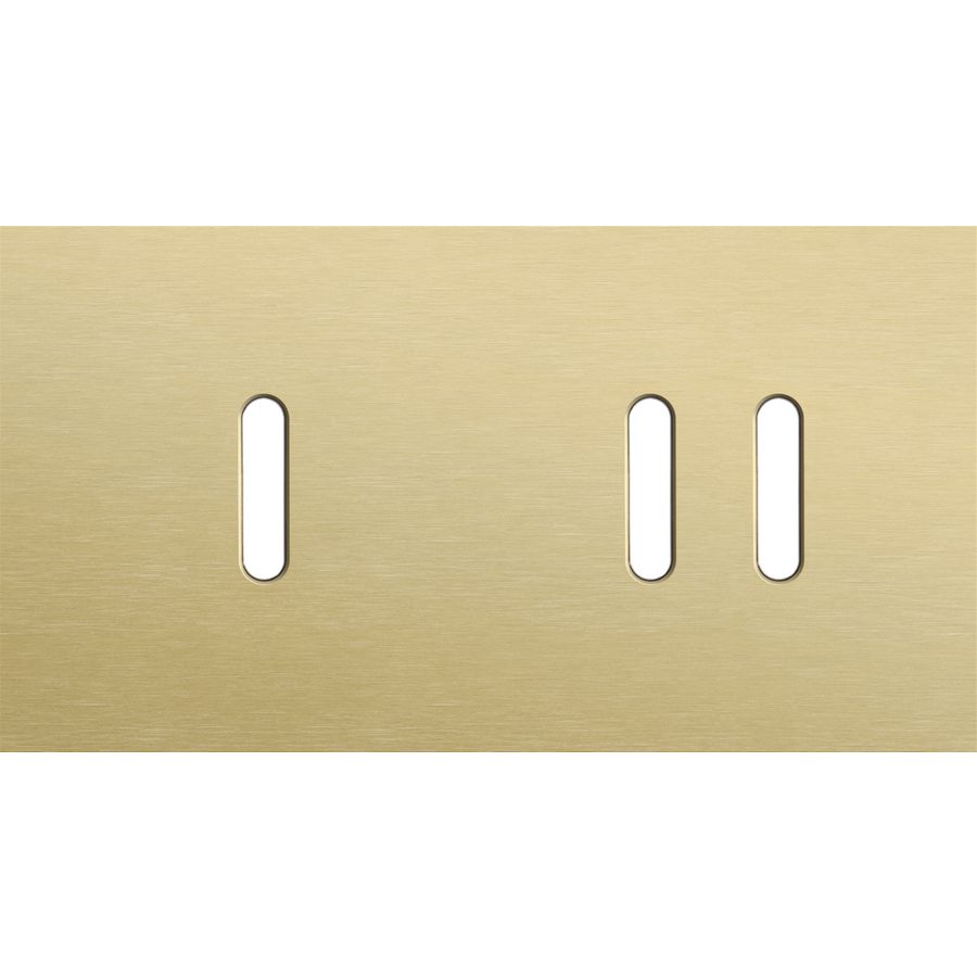 Tweevoudige afdekpl. horizontaal 71mm centerafstand een enke