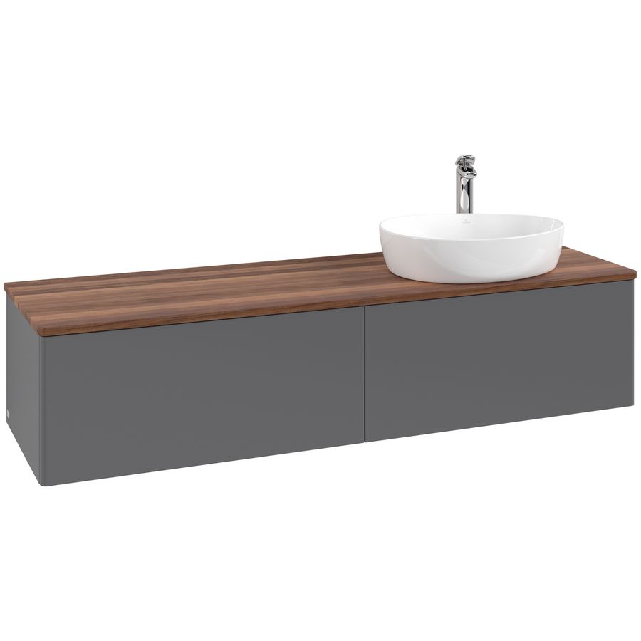Wastafelonderkast Antao 1600x360x500mm Antr. Matt Lacquer K38052GK