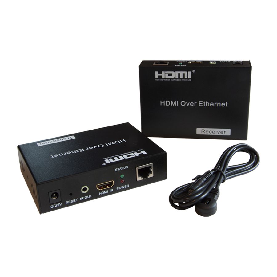 Extender HDMI over Ethernet UTP bereik 100mtr.
