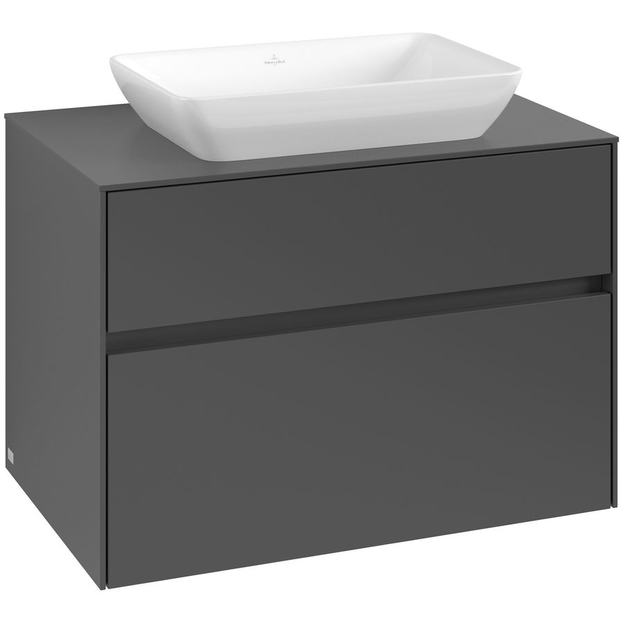 Wastafelonderkast Collaro 800x548x500mm Graphite C108B0VR