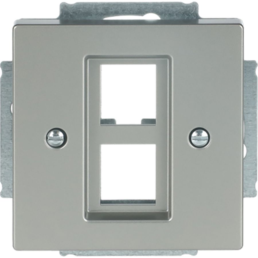 Centraalplaat 2 x MJ 216000-2/216005-4 pure rvs (2561-02-866)