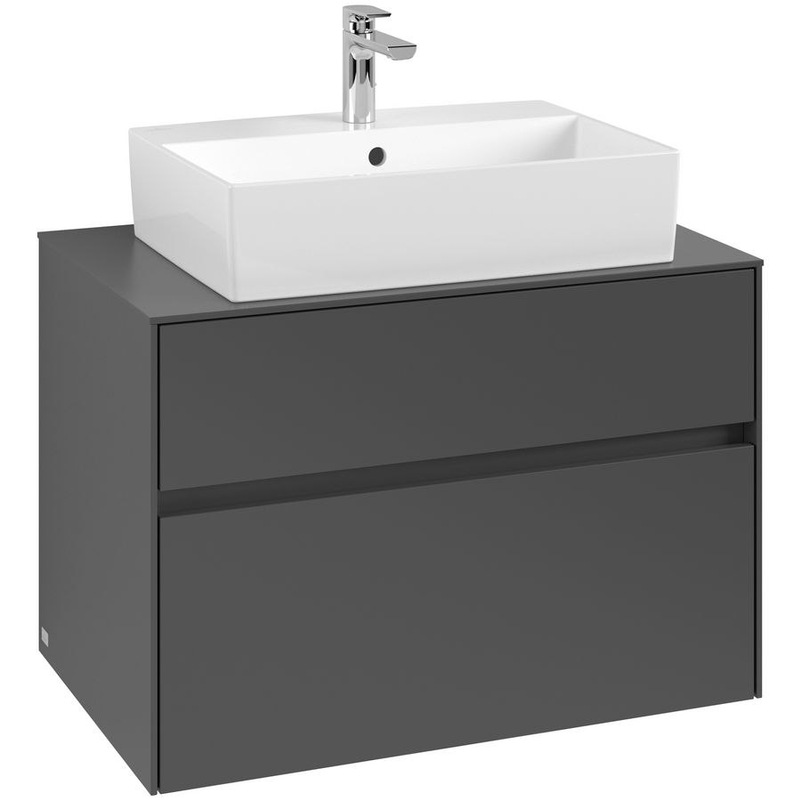 Wastafelonderkast Collaro 800x548x500mm Graphite C12400VR