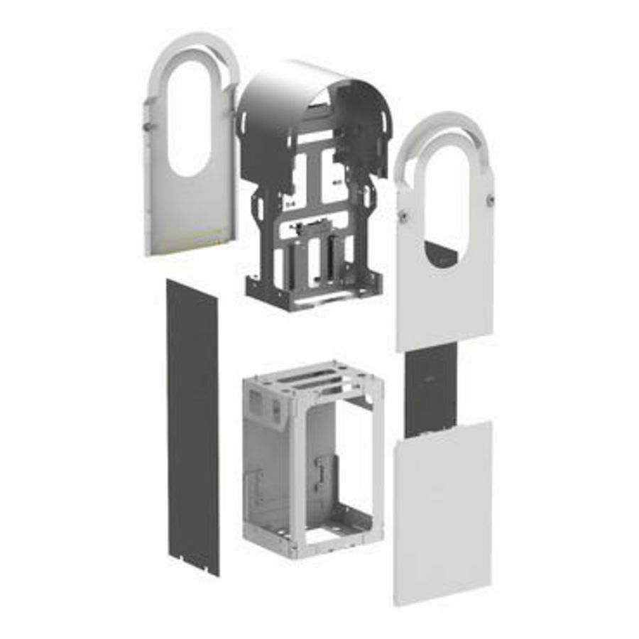 Metaalbehuizingskit Vloerstaand 2 laadpunten Sta