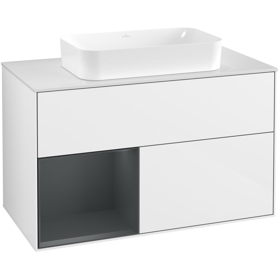 Wastafelonderkast Finion 1000x603x501mm G.White.L G651HGGF
