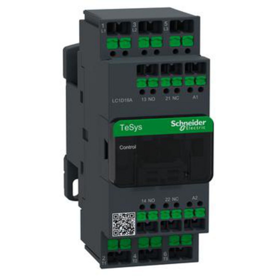 Contactor TeSys Deca 18A 440V 3P AC3 Spoel 24V AC snap-in