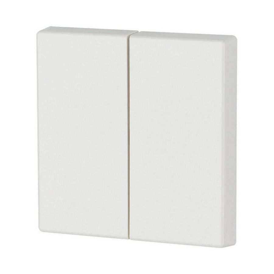 Schakelwip 2-voudig glanzend zonder LED wit VVE=10