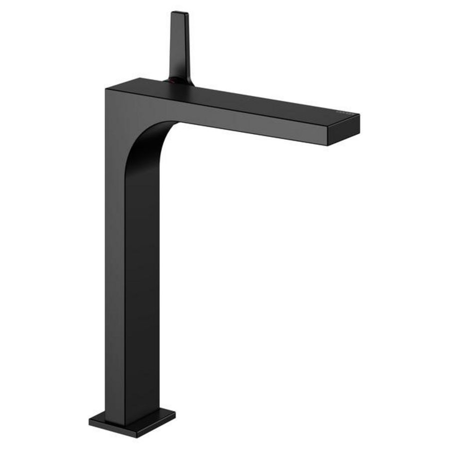 1-hendel wastafelmengkraan 250 afvoergarnituur zwart mat