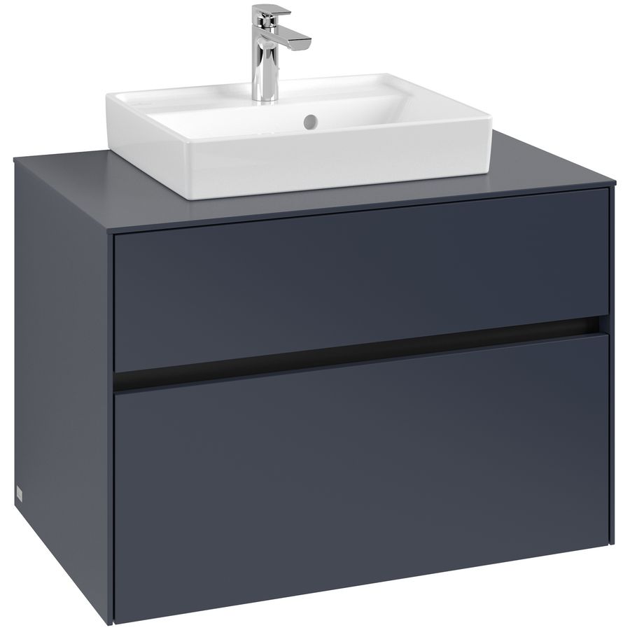 Wastafelonderkast Collaro 800x548x500mm Marine Blue C06900VQ