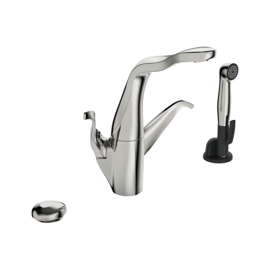 Elektron. keukenmngkr m press pad en handdouche ALESSI Swan