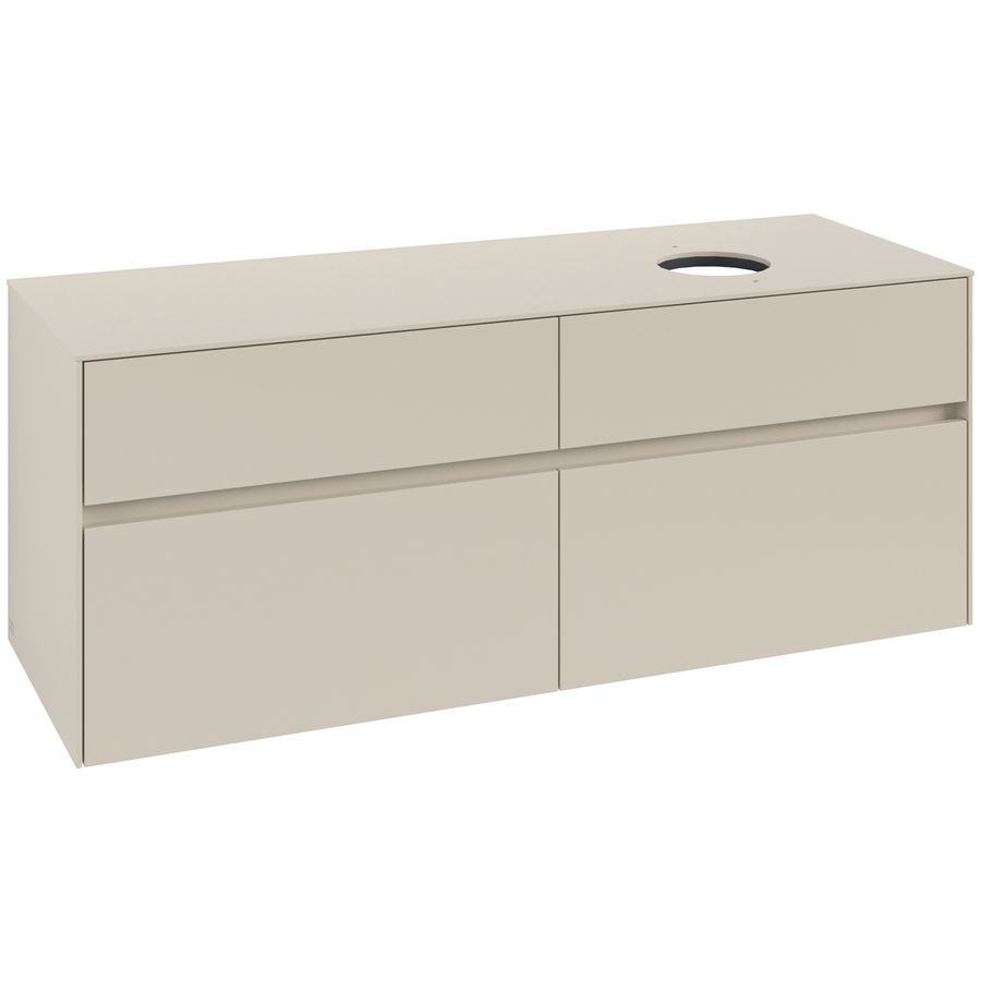 Wastafelonderkast Collaro 1400x548x500mm Cashmere Grey C047B0VN