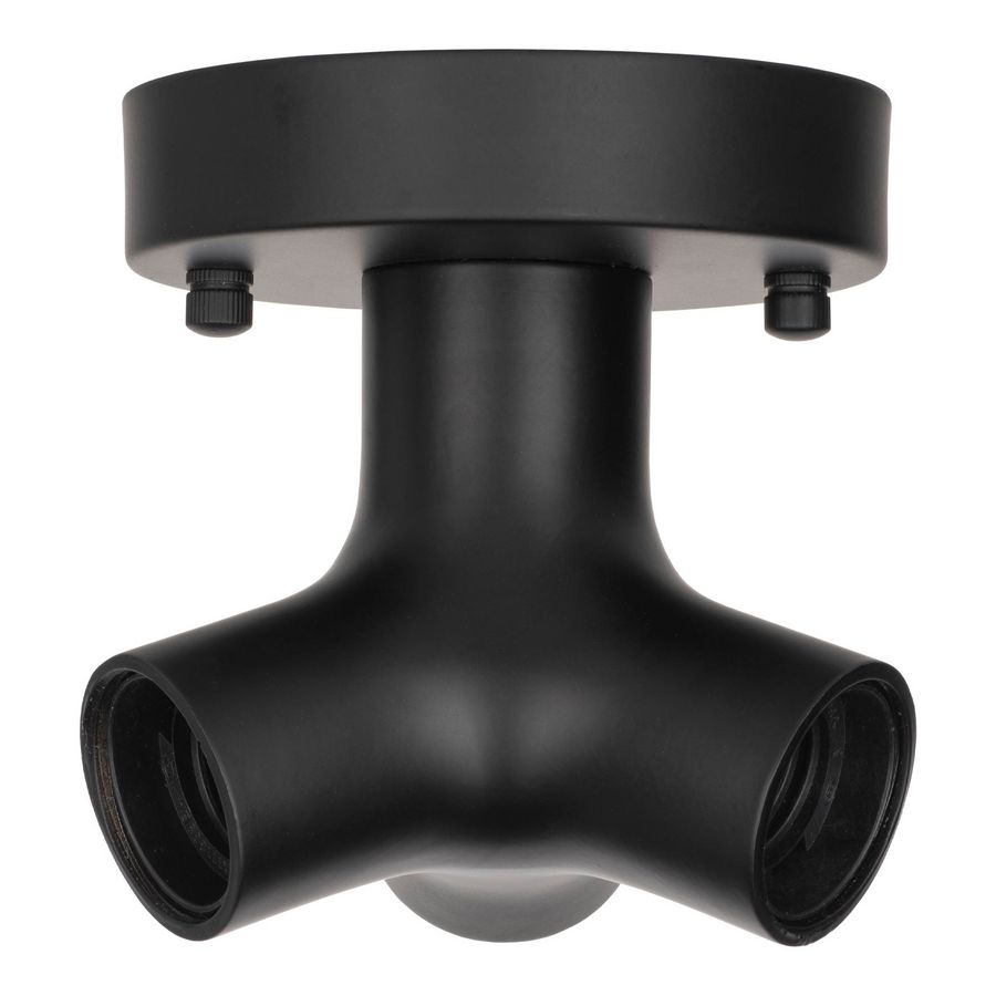 Verlichtingsarmatuur Metal Trio E27 zwart