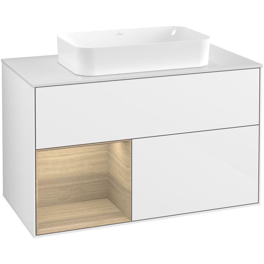 Wastafelonderkast Finion 1000x603x501mm G.White.L G651PCGF