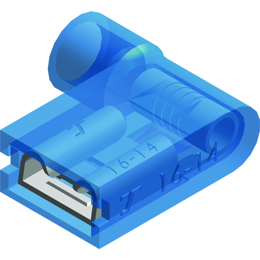 Doos a 100st. geisoleerde haakse vlakstekershuls BL 1,5-2,5mm² 4,8-0